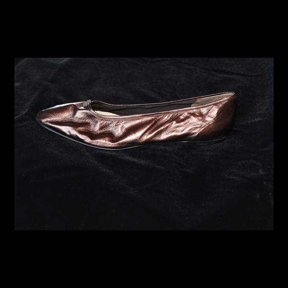 Anne Klein Metallic Silver Flats - Picture 4 of 6